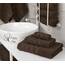 American Soft Linen Premium 3-teiliges Handtuch-Set, 1 Badetuch, 1 Handtuch, 1 Waschlappen, 600 g/m², 100 % Baumwolle, türkische Handtücher für Badezimmer, Braun