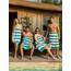 Utopia Towels - Große Strandtücher Cabana-Streifen (76 x 152 cm) 100% gesponnene Baumwolle, weich und saugfähige Handtücher (4er-Pack, Grün)