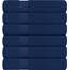 Utopia Towels - 6er-Pack mittelgroße Badetücher aus 100% Baumwolle mit Aufhängeschlaufen, 60x120 cm Duschtuch, weiche und saugfähige Handtücher (Marineblau)