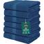 Utopia Towels - 6er-Pack mittelgroße Badetücher aus 100% Baumwolle mit Aufhängeschlaufen, 60x120 cm Duschtuch, weiche und saugfähige Handtücher (Marineblau)