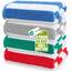 Utopia Towels - Große Strandtücher Cabana-Streifen (76 x 152 cm) - 100% gesponnene Baumwolle, weich und saugfähige Handtücher (4er-Pack, Blau, Grau, Rot und Grün)