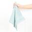 American Soft Linen Salem Waschlappen-Sets, 4-teilig, luxuriös, 600 g/m², 100 % Baumwolle, Waschlappen für Badezimmer, 33 x 33 cm, hochwertige Handtücher, Minzgrün