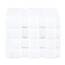 American Soft Linen Luxus-Waschlappen für Badezimmer, 100% Baumwolle, 4-teiliges türkisches Waschlappen-Set, 33 x 33 cm, weiche Lappen für Körper und Gesicht, Weiß