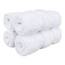 American Soft Linen Luxus-Waschlappen für Badezimmer, 100% Baumwolle, 4-teiliges türkisches Waschlappen-Set, 33 x 33 cm, weiche Lappen für Körper und Gesicht, Weiß
