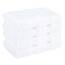 American Soft Linen Luxus-Waschlappen für Badezimmer, 100% Baumwolle, 4-teiliges türkisches Waschlappen-Set, 33 x 33 cm, weiche Lappen für Körper und Gesicht, Weiß