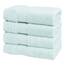 American Soft Linen Salem Waschlappen-Sets, 4-teilig, luxuriös, 600 g/m², 100 % Baumwolle, Waschlappen für Badezimmer, 33 x 33 cm, hochwertige Handtücher, Minzgrün