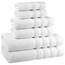 American Soft Linen, Handtuch-Set, 100% türkische Baumwolle, 6-teilig, saugfähig, langlebig, weich und flauschig, für Hotel- und Spa-Badetücher, 610 g/m², 2 Badetücher (Badwäsche-Set, weiß)