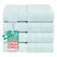 American Soft Linen Salem Waschlappen-Sets, 4-teilig, luxuriös, 600 g/m², 100 % Baumwolle, Waschlappen für Badezimmer, 33 x 33 cm, hochwertige Handtücher, Minzgrün