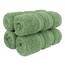 American Soft Linen Luxus-Waschlappen für Badezimmer, 100% Baumwolle, 4-teiliges türkisches Waschlappen-Set, 33 x 33 cm, weiche Lappen für Körper und Gesicht, Salbeigrün