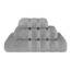 American Soft Linen Hochwertiges und luxuriöses Komplett-Set aus 3-teiligem Handtuch-Set für Küche und Bad, Baumwolle für maximale Weichheit und Saugfähigkeit, Rockridge Grey
