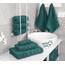 American Soft Linen Luxuriöses 6-teiliges Handtuch-Set, 2 Badetücher, 2 Handtücher, 2 Waschlappen, 100% Baumwolle, türkische Handtücher für Badezimmer, Blaugrün