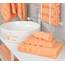 American Soft Linen Premium 3-teiliges Handtuch-Set, 1 Badetuch, 1 Handtuch, 1 Waschlappen, 100% Baumwolle, türkische Handtücher für Badezimmer, Pfirsich