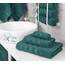 American Soft Linen Premium 3-teiliges Handtuch-Set, 1 Badetuch, 1 Handtuch, 1 Waschlappen, 100% Baumwolle, türkische Handtücher für Badezimmer, Blaugrün