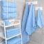 American Soft Linen Luxuriöses 4-teiliges Badetuch-Set, 100% Baumwolle, türkische Badetücher für Badezimmer, 68,6 x 137,2 cm, große Badezimmer-Duschtücher, Himmelblau