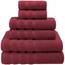 Premium, Luxus Hotel & Spa, 6-teiliges Handtuch-Set, Türkisch Handtücher, Baumwolle für maximale Weichheit und Saugkraft von American Weich, [Worth 78.95] Modern 27Wx54L, 16Wx28L, 13Wx13L Bordeaux