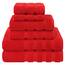 American Soft Linen Luxuriöses 6-teiliges Handtuch-Set, 2 Badetücher, 2 Handtücher, 2 Waschlappen, 600 g/m², 100% Baumwolle, türkische Handtücher für Badezimmer, Rot