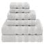 American Soft Linen Luxuriöses 6-teiliges Handtuch-Set, 2 Badetücher, 2 Handtücher, 2 Waschlappen, 100% türkische Baumwolle, Handtücher für Badezimmer, silbergraue Handtuch-Sets