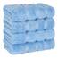 American Soft Linen Luxus-Handtücher für Badezimmer, 600 g/m², 100 % Baumwolle, türkisches 4-teiliges Handtuch-Set, Handtücher für Küche, Himmelblau