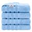 American Soft Linen Luxuriöses 4-teiliges Badetuch-Set, 100% Baumwolle, türkische Badetücher für Badezimmer, 68,6 x 137,2 cm, große Badezimmer-Duschtücher, Himmelblau