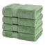 American Soft Linen Salem Waschlappen-Sets, 4-teilig, luxuriös, 600 g/m², 100 % Baumwolle, Waschlappen für Badezimmer, 33 x 33 cm, hochwertige Handtücher, Salbeigrün