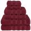 American Soft Linen Luxuriöses 6-teiliges Handtuch-Set, 2 Badetücher, 2 Handtücher, 2 Waschlappen, 600 g/m², 100 % Baumwolle, türkische Handtücher für Badezimmer, Bordeauxrot