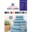 American Soft Linen 100% Türkische Carde Baumwolle 6-teiliges Handtuch-Set, 560 GSM Handtücher für Badezimmer, Superweich, 2 Badetücher, 2 Handtücher, 2 Waschlappen, Hellblau