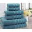 American Soft Linen, Handtuch-Set, 100% türkische Baumwolle, 6-teilig, saugfähig, langlebig, weich und flauschig, für Hotel- und Spa-Badetücher, 610 g/m², 2 Badetücher, (Badwäsche-Set, Kolonialblau)