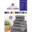 American Soft Linen, Handtuch-Set, 100% türkische Baumwolle, 6-teilig, saugfähig, langlebig, weich und flauschig, für Hotel- und Spa-Badetücher, 2 Handtücher (Badwäsche-Set, Rockridge Grey)