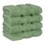 American Soft Linen Luxus-Waschlappen für Badezimmer, 100% Baumwolle, 4-teiliges türkisches Waschlappen-Set, 33 x 33 cm, weiche Lappen für Körper und Gesicht, Salbeigrün