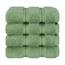 American Soft Linen Luxus-Waschlappen für Badezimmer, 100% Baumwolle, 4-teiliges türkisches Waschlappen-Set, 33 x 33 cm, weiche Lappen für Körper und Gesicht, Salbeigrün
