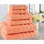 American Soft Linen, 6-teiliges Handtuch-Set, 100% türkische Baumwolle, saugfähig, langlebig, weich und flauschig, Hotel- und Spa-Badehandtücher, 610 g/m², Badwäsche-Set, Malibu Pfirsichfarben