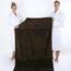 American Soft Linen Jumbo-Badetücher, 100% Baumwolle, türkisches Badetuch, übergroßes Luxus-Badetuch für Badezimmer, Strand und Pool, 76,2 x 177,9 cm, Braun