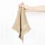 American Soft Linen Salem Waschlappen-Sets, 4-teilig, luxuriös, 600 g/m², 100 % Baumwolle, Waschlappen für Badezimmer, 33 x 33 cm, hochwertige Handtücher, Beige