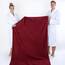 American Soft Linen Übergroßes Badetuch, 40 x 80 cm, extra groß für Badezimmer, 100% Baumwolle, türkisches Jumbo-Badetuch, Handtücher für Erwachsene, Bordeauxrot