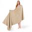 American Soft Linen Großes Jumbo-Badetuch aus 100% türkischer echter Baumwolle, 35 x 70 cm, Premium-& Luxus-Handtücher für Badezimmer, maximale Weichheit & saugfähiges Badelaken, Sandtaupe