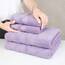 American Soft Linen Salem Türkisches Badetuch-Set, 100% Baumwolle, 600 g/m², 6 Stück Handtücher für Badezimmer, 2 Badetücher, 2 Handtücher, 2 Waschlappen, Flieder
