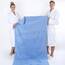 American Soft Linen Premium türkische echte Baumwolle, Luxus-Hotel-Qualität für maximale Weichheit und Saugfähigkeit Modern 35"x70" Jumbo Bath Towel Babyblau