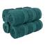 American Soft Linen Luxus-Waschlappen für Badezimmer, 100 % Baumwolle, 4-teiliges türkisches Waschlappen-Set, 33 x 33 cm, weiche Lappen für Körper und Gesicht, Blaugrün