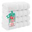 American Soft Linen Luxus-Handtücher für Badezimmer, 100% Baumwolle, Türkisches 4-teiliges Set, 600 g/m², für Küche, Weiß