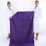 American Soft Linen Großes Jumbo-Badetuch aus 100% türkischer echter Baumwolle, 35 x 70 cm, Premium-& Luxus-Handtücher für Badezimmer, maximale Weichheit & saugfähiges Badelaken, Violett