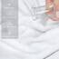American Soft Linen Großes Jumbo-Badetuch aus 100% türkischer echter Baumwolle, 35 x 70 cm, Premium-& Luxus-Handtücher für Badezimmer, maximale Weichheit & saugfähiges Badelaken, helles Weiß