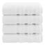 American Soft Linen Luxus-Handtücher für Badezimmer, 100% Baumwolle, Türkisches 4-teiliges Set, 600 g/m², für Küche, Weiß