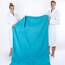 American Soft Linen Übergroßes Badetuch für Badezimmer, 600 g/m², 100% Baumwolle, türkisches Jumbo-Badetuch für Erwachsene, 101,6 x 203,2 cm, Aquablau