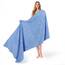 American Soft Linen Premium türkische echte Baumwolle, Luxus-Hotel-Qualität für maximale Weichheit und Saugfähigkeit Modern 35"x70" Jumbo Bath Towel Babyblau