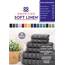 American Soft Linen Handtuch-Set, 100% Carde-Baumwolle, 6-teilig, 590 g/m², schwer, weich, saugfähig, türkische Handtücher für Badezimmer, Rauchgrau