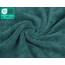 American Soft Linen Luxus-Waschlappen für Badezimmer, 100 % Baumwolle, 4-teiliges türkisches Waschlappen-Set, 33 x 33 cm, weiche Lappen für Körper und Gesicht, Blaugrün