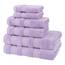 American Soft Linen Salem Türkisches Badetuch-Set, 100% Baumwolle, 600 g/m², 6 Stück Handtücher für Badezimmer, 2 Badetücher, 2 Handtücher, 2 Waschlappen, Flieder