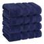 American Soft Linen Luxus-Handtücher für Badezimmer, 100% Baumwolle, türkisch, 4-teiliges Handtuch-Set, 600 g/m², Handtücher für Küche, marineblaue Handtücher