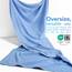 American Soft Linen Übergroßes Badetuch für Badezimmer, 100% Baumwolle, türkisches Jumbo-Badetuch für Erwachsene, 100% Baumwolle, 101,6 x 203,2 cm, Himmelblau