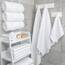 American Soft Linen, 4-teiliges Badetuch-Set, 100% türkische Baumwolle, 27 in 54 Badetücher für Badezimmer, weiche, saugfähige Badetücher, extra groß, schnell trocknende Duschtücher, hellweiß